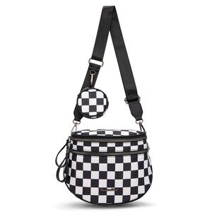 8644 Large Bum Bag Nylon Crossbody Bags Mom Purse with with Coin Purse